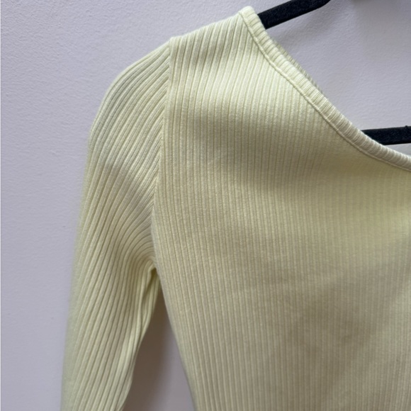 AGOLDE “Mika” light and bright neon green, one sleeve bodysuit, size: large - Picture 4 of 6